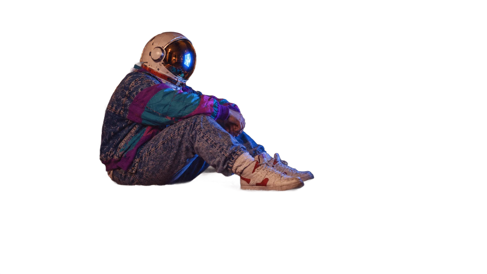 Astronauta anos 80, cena 01 do clipe